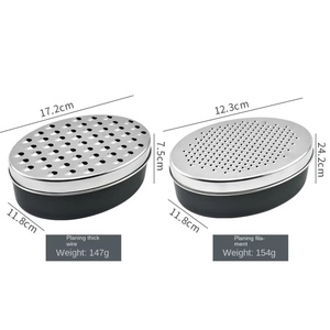 Multifunction Kitchen Grade Hand Manual Stainless Steel Cheese Grater Box Grater With Storage Container - Product Image 4
