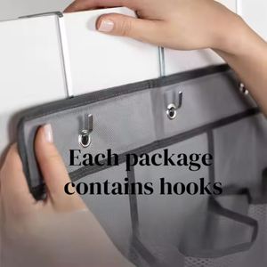 24-Pocket Strong Over-Door Shoe Organizer Large Breathable Mesh Hooks Hanging Wardrobe <b>Cabinet</b> Rack <b>Storage</b> Non-Woven Fabric - Product Image 3