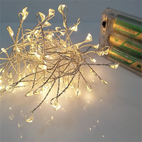 Guirlande lumineuse féerique à LED, grappe de lampes LED, décoration de noël
