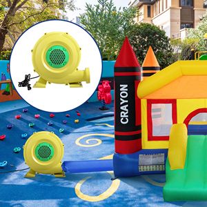 Portable Electric Air Blower <b>Fan</b> 950W 220V for Indoor Outdoor Use Yellow Blawnic Brand Inflatable Bounce Castle <b>Water</b> Slide Pump - Product Image 3