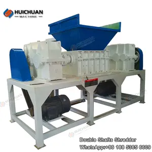 Heavy Duty Double Shaft Grinder Crusher Shredding Machine Shredder For Waste Plastic PET PP PE PVC PVB