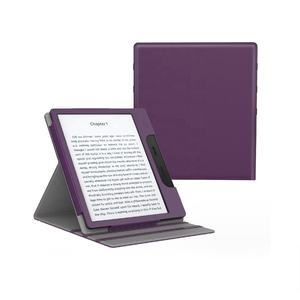 Étui vertical en cuir PU MoKo avec fonction de réveil/veille automatique pour Amazon <span class=keywords><strong>Kindle</strong></span> Oasis 2017/2019 - Product Image 1