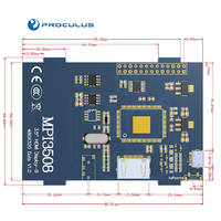 Écran IPS Proculus de 3,5 pouces, écran LCD ultra clair, module d'écran tactile capacitif multi-touch pour Raspberry Pie