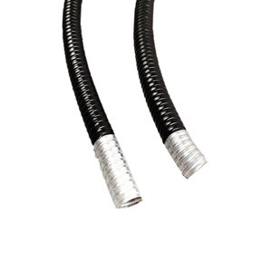 <span class=keywords><strong>Tuyau</strong></span> flexible en acier inoxydable recouvert de PVC EKO, 10 mm, 25 mm, 16 mm, gaine isolante noire pour la gestion des câbles - Product Image 4