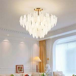 Meilleures ventes Luminaire créatif pour escalier Hôtel moderne de luxe West <span class=keywords><strong>Elm</strong></span> Strange Lustre en acrylique Pendentif - Product Image 1