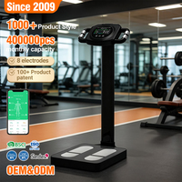 Báscula Digital de Grasa Corporal de 200 kg, Báscula Inteligente de Baño de Alta Precisión con Plataforma de Vidrio Templado, Báscula de Peso Corporal