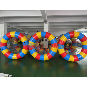 Nueva cinta de correr de agua inflable Bola de rodillo de agua gran flotabilidad engrosada PVC <span class=keywords><strong>rueda</strong></span> flotante para caminar de agua para niños y adultos - Product Image 4