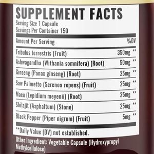 Capsules de <span class=keywords><strong>Tribulus</strong></span> Terrestris Biologiques et Végétaliennes avec Ashwagandha, Compléments Alimentaires à Base de Plantes pour l'Énergie et le Soutien de la Santé Digestive - Product Image 2