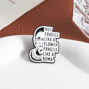 Pin de Solapa con Frases en Inglés sobre Poder Femenino y Justicia, Pin de Solapa de Metal con Esmalte Suave, Motivacional y Feminista - Product Image 5