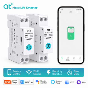 Medidor de Energía Inteligente WIFI ATELE SY1-TCW 220V, Medidor de kWh, Disyuntor de Monitoreo, Montaje en Riel DIN, Hogar Inteligente, 63A - Product Image 1