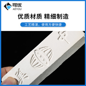 Brique de polissage rectangulaire blanche non abrasive pour le soin des lunettes, composé de polissage pour lentilles, outils d'entretien 5224 - Product Image 3