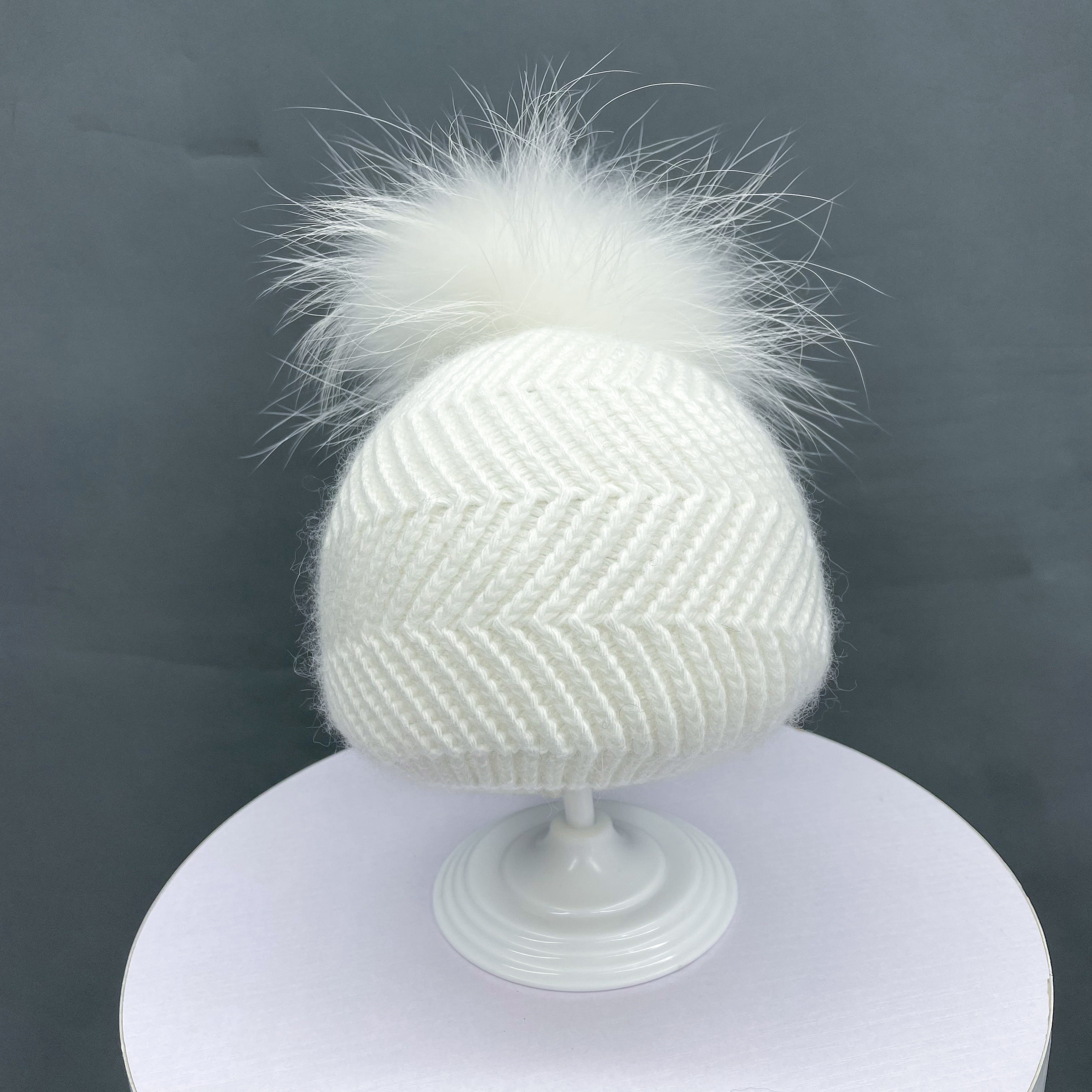 Boule de poils blanche, à l'unité.
