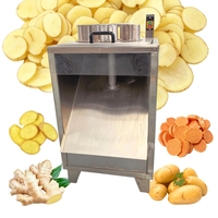 500kg/uur Groentehakker Snijmachine Groentesnijmachine RVS Aanraakknop Fruit Snijmachine Elektrisch