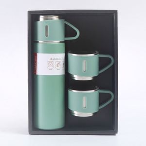 New 304 Stainless Steel Cup with Three Lids, Insulated Cup Gift Set, Drinking Cup, Portable Handheld Water Cup - Product Image 1