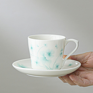Juego de <span class=keywords><strong>Taza</strong></span> y Platillo de Cerámica con Diseño Floral <span class=keywords><strong>Pastel</strong></span>, <span class=keywords><strong>Taza</strong></span> de Té con Diseño de Acuarela en Azul, Verde, Morado y <span class=keywords><strong>Rosa</strong></span> - Product Image 4