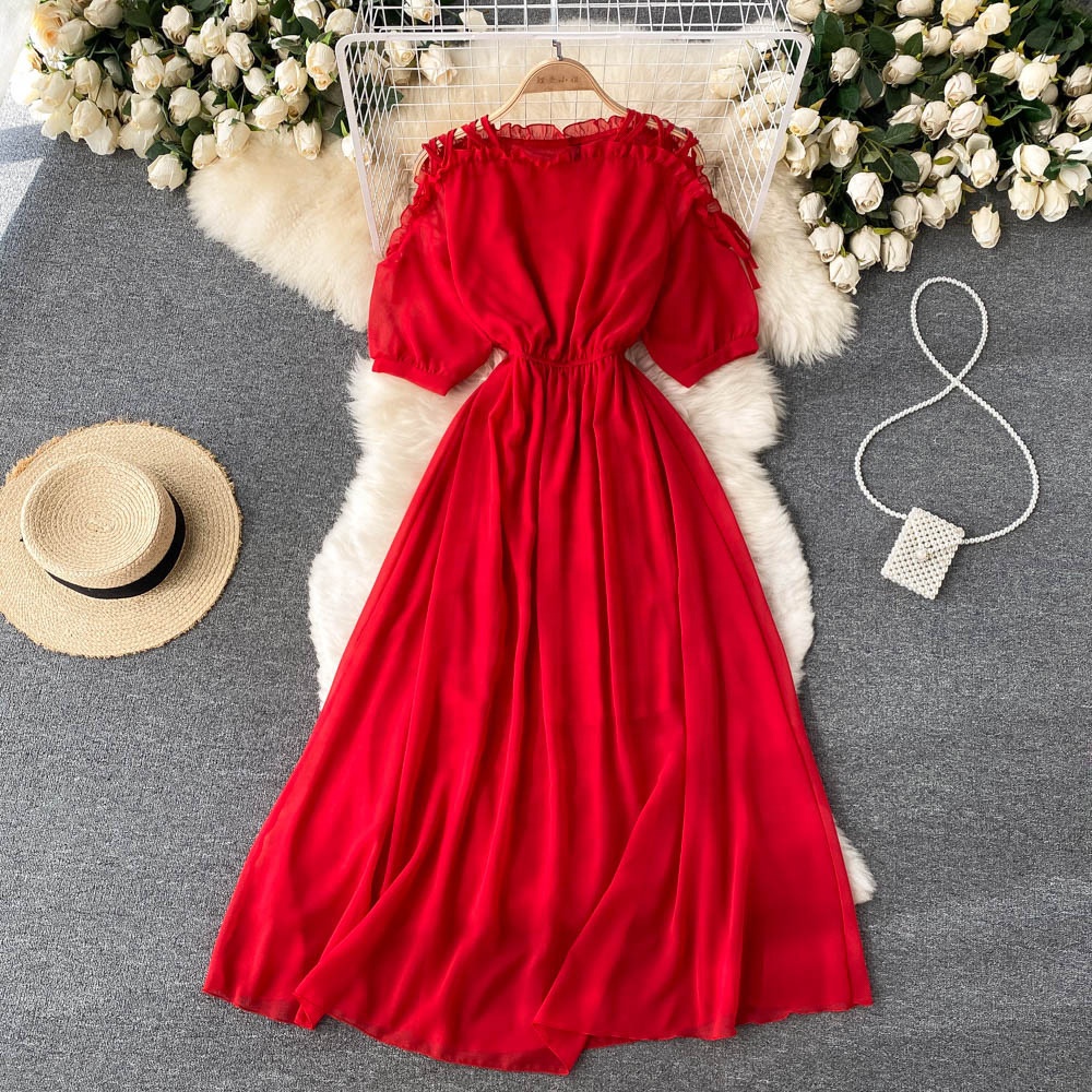 holiday dresses women casual Edvintorg Holiday Dresses for Women 2026 Sleeveless Backless Beach Casual Maxi Dress Summer Long Dress with Ruffle