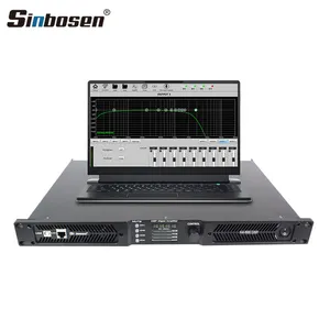 Sinbosen amplifier digital K4-800, DSP 1u 4 saluran X 800W stereo profesional amplifier rumah luar ruangan audio untuk dijual