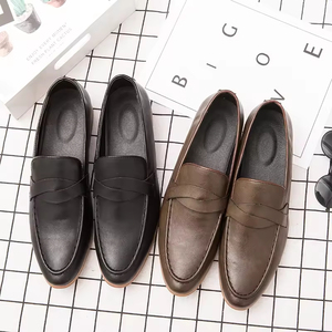 Zapatos de Vestir de Cuero para Hombre, Estilo Británico, Punta Puntiaguda, Transpirables, Sin Cordones, Hechos a Mano, Formales, Ligeros para Otoño - Product Image 3