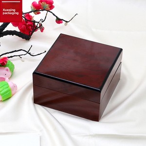 Cajas de <span class=keywords><strong>Madera</strong></span> Cuadradas para Relojes y Joyas Xueqing, Acabado Lacado Brillante de Alta Gama, Diseño Personalizable, Tapa Abatible para Gafas - Product Image 2