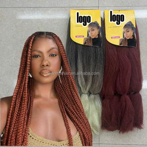 Extensiones de Cabello Sintético Jumbo Premium <span class=keywords><strong>Hiper</strong></span> X Twist para Mujeres Negras, Trenzas Jumbo, 6 Paquetes en un Solo Paquete, Trenza Ombre - Product Image 1