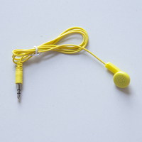 Écouteurs filaires jetables une face pas cher vente en gros 35mm musique écouteurs filaires casque stéréo à bas prix casque de jeu