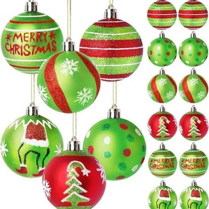 6CM <span class=keywords><strong>Grinch</strong></span> <span class=keywords><strong>Boule</strong></span> <span class=keywords><strong>de</strong></span> Noël et ornements d'arbre Pendentif peint créatif avec techniques d'impression UV Décorations <span class=keywords><strong>de</strong></span> fête et <span class=keywords><strong>de</strong></span> maison - Product Image 6