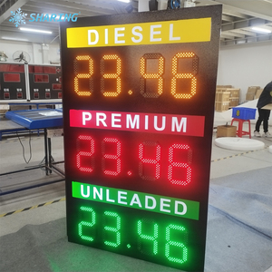 Affiche numérique magnétique à LED <span class=keywords><strong>pour</strong></span> affichage des prix de l'<span class=keywords><strong>essence</strong></span>, IP65, en alliage d'aluminium, ultra-mince, <span class=keywords><strong>pour</strong></span> <span class=keywords><strong>station</strong></span>-service extérieure, affichage des numéros, télécommande/application - Product Image 1