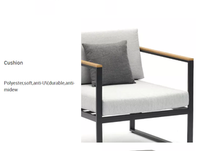 Luxury Garden <strong>Corner</strong> Sofa Set with Coffee Table <strong>Bench</strong> and Stool Section Feature Outdoor Living Room Furniture - Product Image 6
