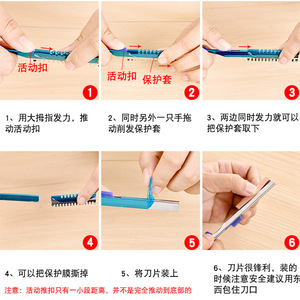Soumei Hidemi - Soporte Plegable para Recortador de Cejas con Cuchilla Intercambiable de 13.5 cm, Herramienta de Maquillaje Profesional - Product Image 3