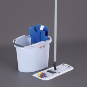 Set secchio e mocio Vileda da 10 litri con strizzatore, mocio piatto per la pulizia dei pavimenti, uso domestico - Product Image 3