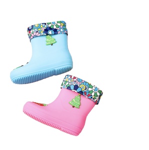 Nuovi Stivali da Pioggia in <span class=keywords><strong>Gomma</strong></span> per Bambine 2023, con Stampe <span class=keywords><strong>di</strong></span> Animali, Impermeabili e Traspiranti, per 4-6 Anni - Product Image 1