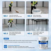 Revêtement en sable coloré époxy MTBJZJ, peinture à effet marbre auto-nivelante, revêtement liquide décoratif résistant à l'usure pour sol en ciment