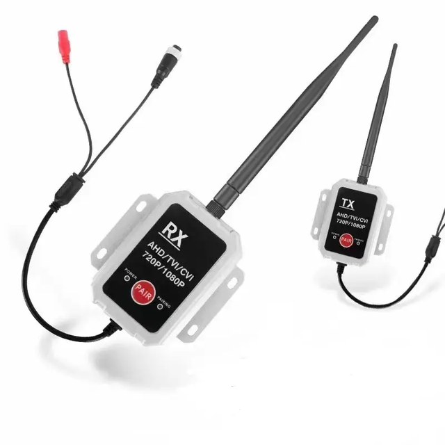 2.4GHz Wireless Tx Rx Long Range 720p 1080p Video Transmitter Receiver Box for Car Backup Camera Reversing AHD Monitor Auto CCD