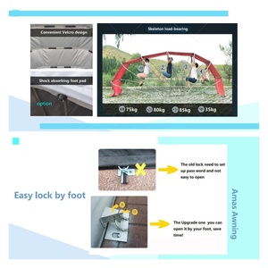 Amas Personnalisé B Taille 5.9M Fer Galvanisé Rétractable Extérieur Carport Portable Voiture Pliable Garage Extérieur Abri Voiture Pliable - Product Image 4