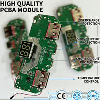 Module de circuit imprimé pour batterie externe avec affichage numérique LED, certifié CE RoHS, multi-USB et chargement rapide Type-C