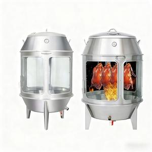 Commerciële 90cm stalen vleesbraadoven, houtskoolbraadoven voor eend, met motor, geschikt voor eend en gans, voor voedselverwerkingsmachines - Product Image 4