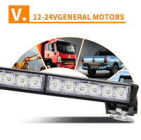 Nouvelle barre lumineuse de signalisation d'urgence 24V pour camions, chasse-neige, véhicules de construction, feux clignotants de sécurité LED, durables, noires