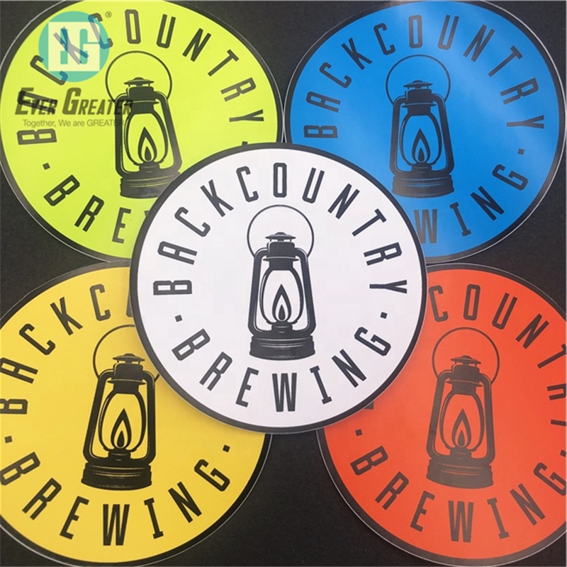 Круглая наклейка на автомобиль, устойчивая к УФ-излучению виниловая наклейка на бампер, автомобильная наклейка с принтом