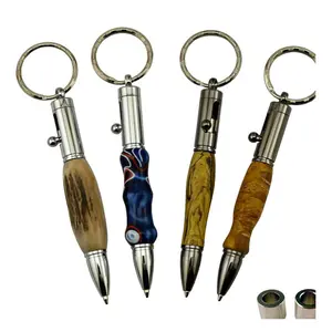 Yaratıcı askerler koleksiyonları cıvata eylem kalem anahtarlık hediyelik eşya Retro batı woodkeyring hediye anahtarlık kalem anahtarlık ile