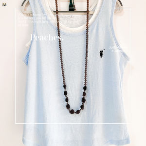 Camiseta Casual de Verano para <span class=keywords><strong>Mujer</strong></span>, Holgada, de Cáñamo, con Cuello Redondo y Mangas Descubiertas, Transpirable - Product Image 1