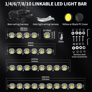<b>Spot</b> Flood Beam Truck Offroad Car SUV ATV Vehicle Super Bright Drl Linkable <b>Led</b> Driving 4x4 12V 24V <b>Led</b> with - Product Image 6