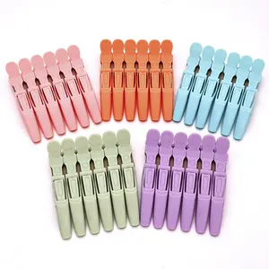 High Quality Macaron Crocodile Hairdressing Hairgrip Matte Sectioning Hair Clips Professional Barbers Salon Accessories