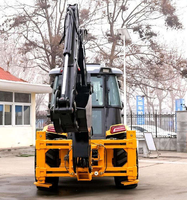 Promo Panas WZ30-25 Backhoe Loader 2.5Ton Beban Terukur 9500kg 4WD Tenaga 92kW Berat Mesin 7200kg Alat Penggali untuk Pekerjaan Pemindahan Tanah