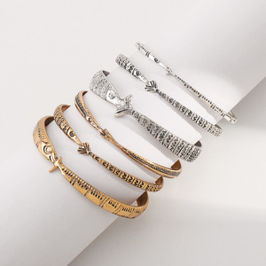 Phụ Nữ Của Retro Động Vật Cá Hợp Kim Vòng Đeo Tay Thiết Lập Nhiều Lớp Xếp Chồng Cá Nhân Thiết Kế Thời Trang Bán Buôn Bangles - Product Image 4