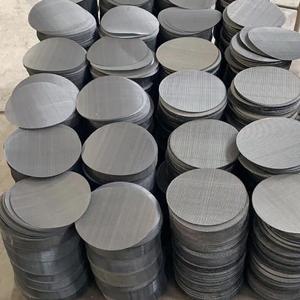40 50 80 Mesh <strong>Black</strong> <strong>Wire</strong> Cloth <strong>Filter</strong> <strong>Disc</strong> Extruder Mesh Screen For Plastic Rubber Industry - Product Image 5
