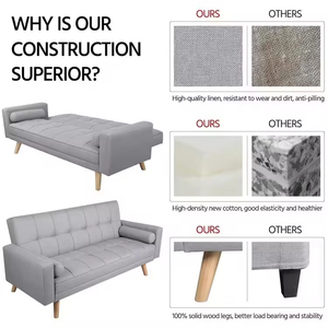 Loveliving Dongguan Factory Mobilier rembourré 3 places <span class=keywords><strong>Futon</strong></span> Canapé-lit Divano Letto Vendeurs de salon pour meubles de salon - Product Image 4