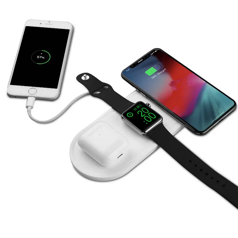 Custom Original Watch Charging Mobile Phone 3 in 1 Universal Fast Charger Wireless Earbuds Usb C Wireless Charger