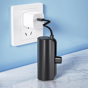 Copia DE SEGURIDAD pequeña fuente de alimentación móvil Usb-c Carga portátil 5000mAh Gran capacidad Mini cápsula Cargador de teléfono móvil Banco de energía - Product Image 6