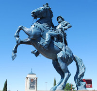 Offre Spéciale top collection classique bronze coulé grandeur nature statue d'armure de soldat romain médiéval