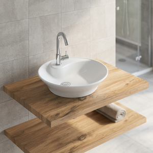 Lavabo de salle de bain de petite taille en céramique de luxe de qualité d'exportation, bon prix en provenance d'Inde - Product Image 4